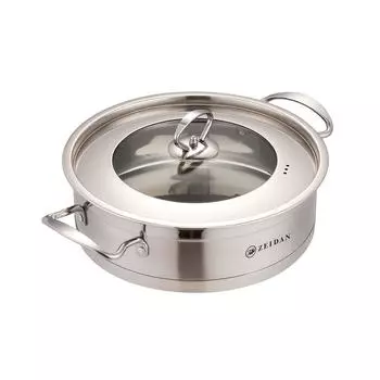 Кастрюля с крышкой Zeidan Z-501056 Серебро