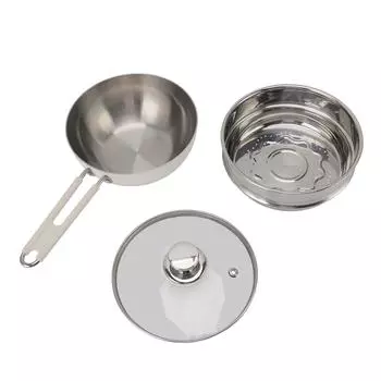 Кастрюля с пароваркой из нержавеющей стали 316 с антипригарным покрытием, кастрюля для лапши с защитой от ожогов L