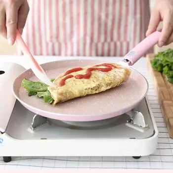 Кастрюля с плоским дном, розовая кастрюля с антипригарным покрытием для газовых плит и плит, мини-омлетов, жареных яиц, сковородок для выпечки блинов, кастрюля 6 inches