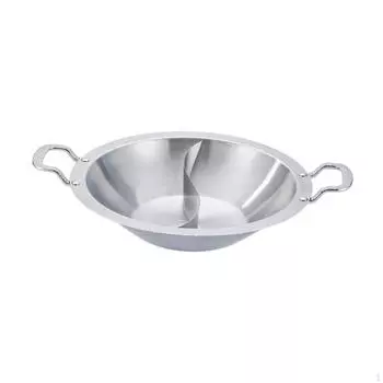 Кастрюля Shabu с отсеком и ручкой для использования на газу и в кастрюле 34cm