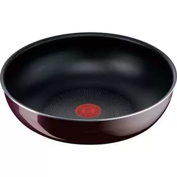 Кастрюля-сковорода Tefal со съемной ручкой, 28 см, глубокая, для газового огня, не содержит вредных веществ, таких как PFOA, Ingenio Neo Vintage Bordeaux I