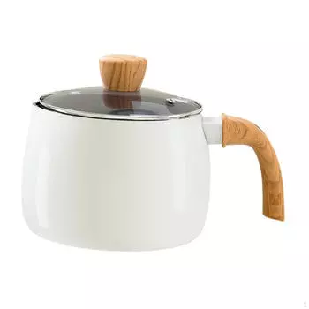 Кастрюля Сотейник с крышкой глубиной 12 см, многофункциональная кастрюля с молочной лапшой, маленькая для пикника