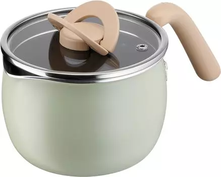 Кастрюля Tefal 14 см Только для газового огня Не содержит вредных веществ, таких как PFOA Светло-зеленый A54587 Одноручная 1,8 л Антипригарное покрытие Долговечная Optispace Multi-Pot
