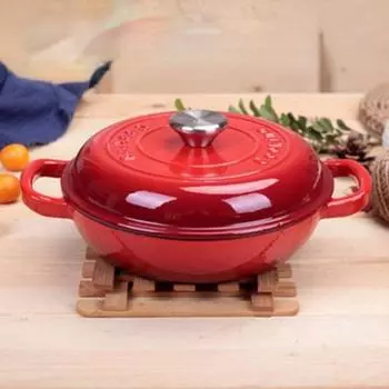 Кастрюля тушеное мясо с овощами кастрюля для супа чугунная керамическая форма коммерческая ручка кастрюля для бульона большая лапша панели красный