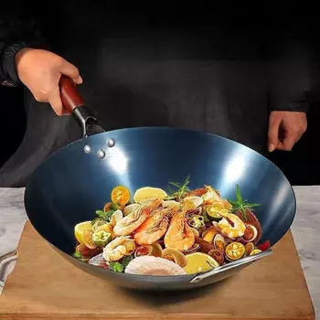 Кастрюля Wok от шеф-повара с крышкой и ложкой для использования в ресторане Pot Diameter 30cm