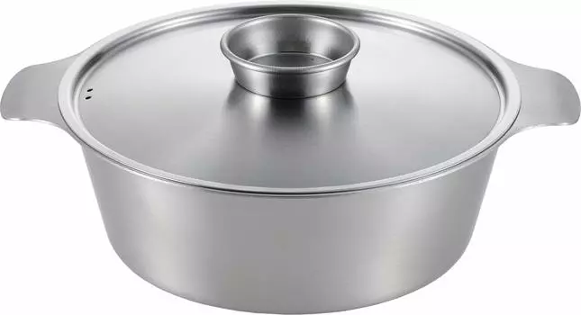 Кастрюля Yoshikawa из нержавеющей стали, 22 см, сябу-сябу, двуручная кастрюля, сделано в Японии, Zei SJ3186