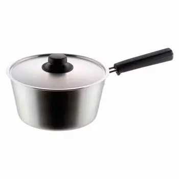 Кастрюля Yoshikawa One Hand Pot серебристая 20 см в цвете Seas Cooking YH8544 [совместима с IH/сделана в Японии]