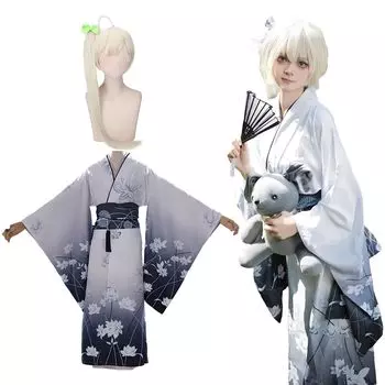 Касугано Сора Косплей Кимоно с париком Йосугано Сора Косплей Костюм взрослый костюм Культурный фестиваль Костюм для мероприятий Сценическая одежда Касугано Сора Косплей
