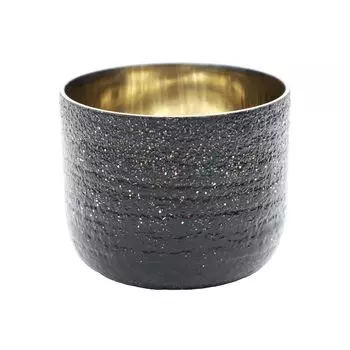 Kasyou Studio Kasho Koubou Lacquer Pattern Guinomi Galaxy Gold Choke Cup Cosmetic в (Kaga Makie/Включает коробку/Сделано в Японии/Роскошь/Традиционный темно-синий