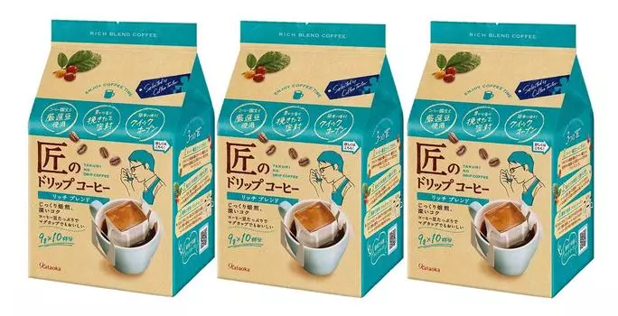 Kataoka Bussan Drip Coffee Rich Blend 10 pieces x 3 bags Regular Drip 9g pieces in Takumi s (30 total)