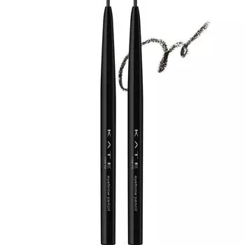 Карандаш для бровей Kate Eyebrow Pencil Z, BK Natural Black, 2 шт.