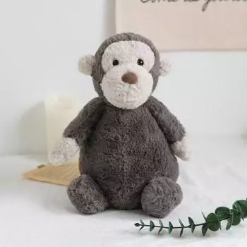 Kate Garden boys attachment doll baby animal plush toy, monkey, Korean baby products
