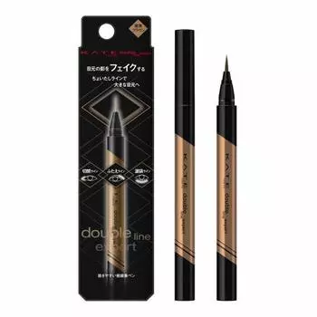 KATE Kate Eyeliner Double Line Expert LB-1 Ultra Thin Brown Single Item 0.5ml (x 1)