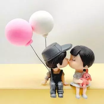 Katem Fantasy Partner Balloon Car Figure Украшение, Balloon Grey Match, 1 шт., корейский автомобильный аксессуар