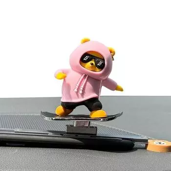 Катем скользящая фигурка медведя CT451, розовая, 1 шт., корейская автомобильная фурнитура