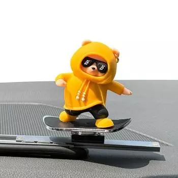 Катем скользящая тазобедренная фигурка медведя CT451, желтая, 1 шт., корейский автомобильный аксессуар