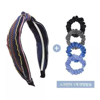 KatenKelly Denim Stitch Hairband denim stitch hairband