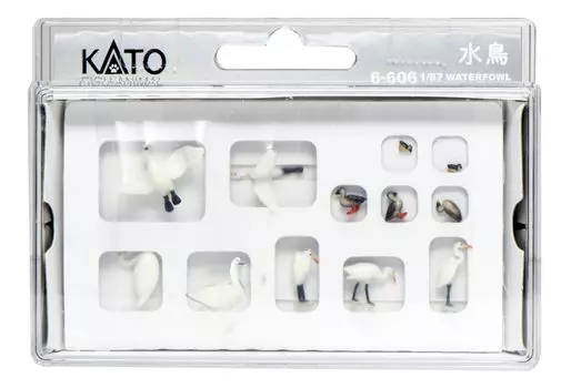 KATO 187 Водоплавающие птицы 6-606 Диорама Принадлежности