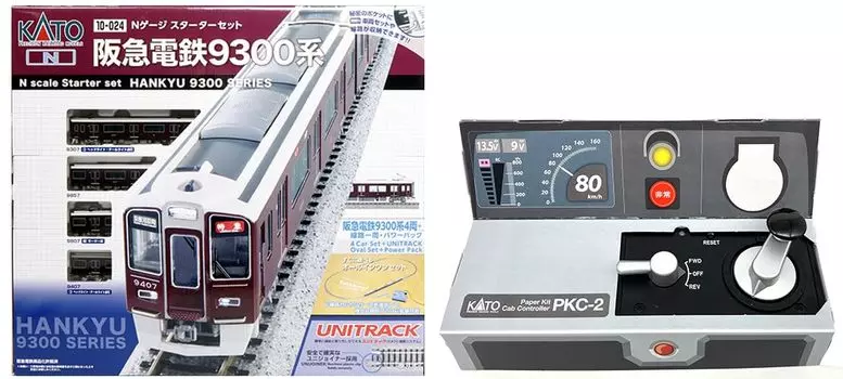 KATO Get Started N Gauge Starter Set Hankyu Railway 9300 Series Driving Play Kit Included Set Railway Model Introduction Set Let s KATO (Бумага