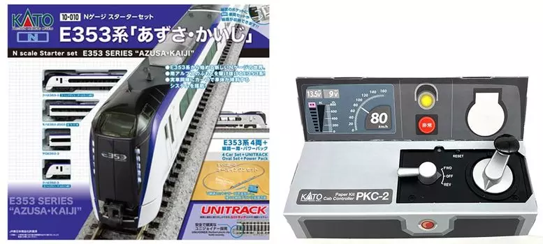 KATO Get Started N Gauge Starter Set E353 Series Driving Play Kit Included Set Railway Model Introduction Set Let s ``Azusa/Kaiji ``KATO (Бумага