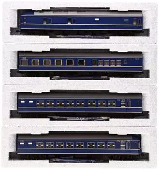 KATO HO gauge 20 series limited express спальный пассажирский вагон базовый набор железнодорожная модель пассажирский вагон 4-вагонный 3-504 синий