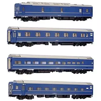 KATO HO gauge 24 series 25 тип спальный экспресс пассажирский вагон базовый комплект из 4 вагонов 3-510 железнодорожная модель пассажирского вагона