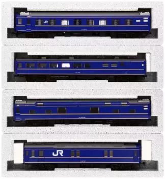 KATO HO Gauge 24 Series Sleeper Express Hokutosei Базовый набор Железнодорожная модель пассажирского вагона 4-вагонный 3-515 синий