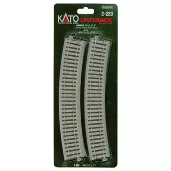 KATO HO gauge curved track R610-22.5° 4 pieces 2-220 railroad model supplies