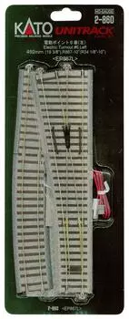 KATO HO Gauge Electric Point 6 Left Railway Model Supplies No. 2-860