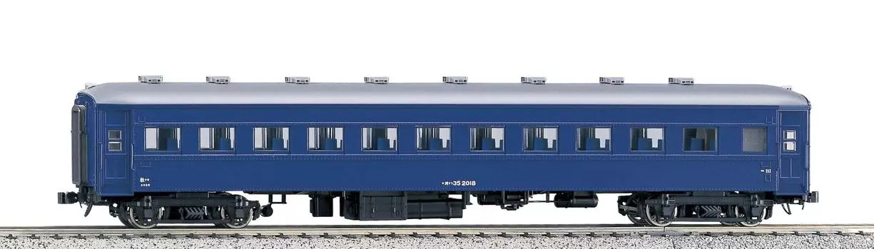 KATO HO Gauge OHA35 Blue Железнодорожная модель пассажирского вагона 1-511 синий