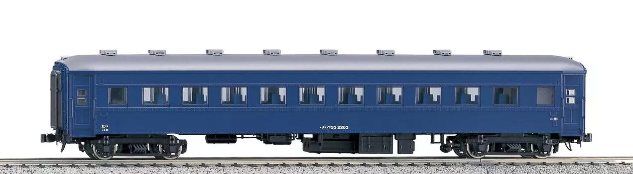 KATO HO Gauge Ohafu 33 Blue Railway Model Passenger Car 1-513