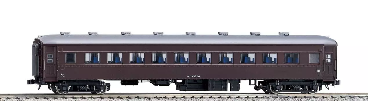 KATO HO Gauge Ohafu 33 Brown 1-514 Railway Model Passenger Car