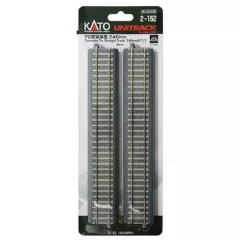 KATO HO gauge PC straight track 246mm 4 pieces 2-152 Railway model supplies