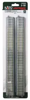 KATO HO gauge PC straight track 369mm 4 pieces Railway model supplies 2-181