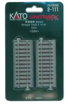 KATO HO Gauge Прямая колея 94 мм 2 шт. Принадлежности для моделей железных дорог 2-111