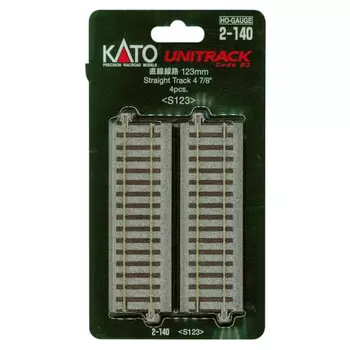 KATO HO Gauge Straight Track 123mm 4 Pieces 2-140 Railway Model Supplies