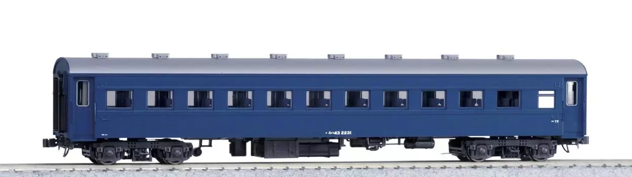 KATO HO Gauge Suha43 Blue Renovated Railway Model Passenger Car 1-551