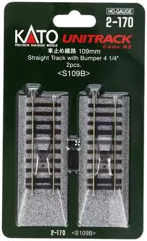 KATO HO колея рельс остановки вагона 109 мм 2 шт. принадлежности для моделей железной дороги 2-170