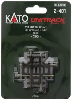 KATO HO Scale Crossing Track 1 Piece Railway Model Supplies 90° 2-401