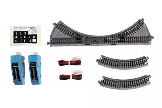 KATO KATO N Gauge CV2 Unitrack Compact Exchange Line Electric Point Set 20-891 Railway Model Rail Set