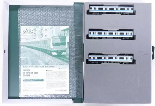 KATO KATO N Gauge E233 Series 1000 Keihin Tohoku Line Extension Set A 3 Car Railway Model Train 10-1827