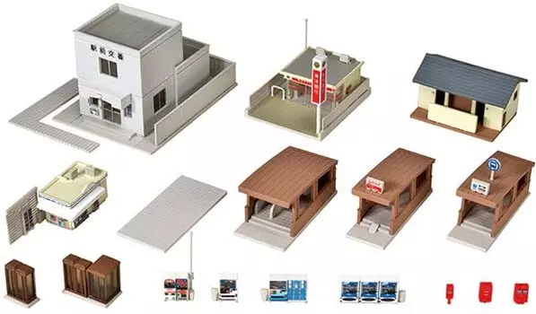 KATO KATO N Gauge Station Facility Set Принадлежности для моделей железных дорог 23-417