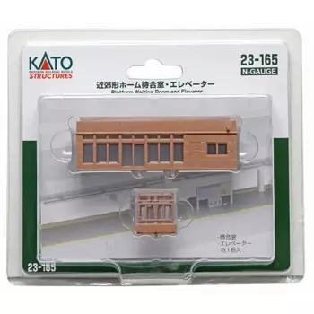 KATO KATO N Gauge Suburban Platform Зал ожидания/Лифт 23-165 Диорама Принадлежности