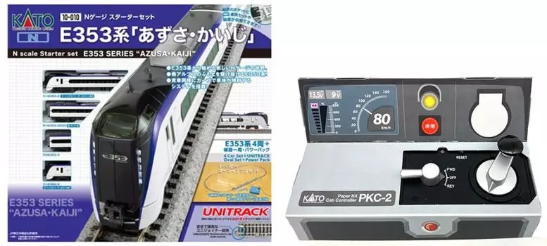 KATO Let s Get Started N Gauge Starter Set E353 Series [AzusaKaiji] [KATO Driving Play Kit (Paper Craft)] Included Set Railway Model Introductory Set