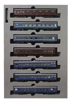 KATO N Gauge 10 Series Sleeper Express Aki 1967 Set Special Product Железнодорожная модель пассажирского вагона 7-вагонный 10-1302