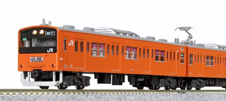 KATO N Gauge 201 Series Chuo Line Color T Formation 6-вагонный базовый набор 10-1551 Модель железнодорожной модели поезда