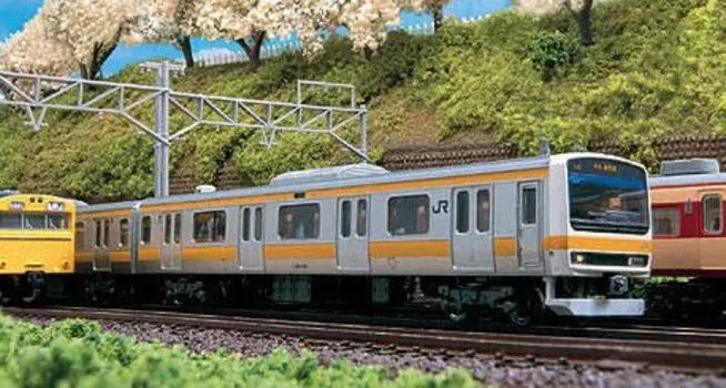 KATO N gauge 209 series 500 series PS28 equipped slow line basic set Railway model train Chuo/Sobu 6-car 10-1415