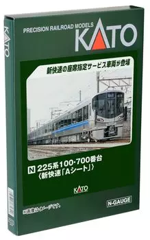 KATO N Gauge 225 Series 100700 Series New Rapid A Seat 4-Car Set 10-1900 Railway Model Train