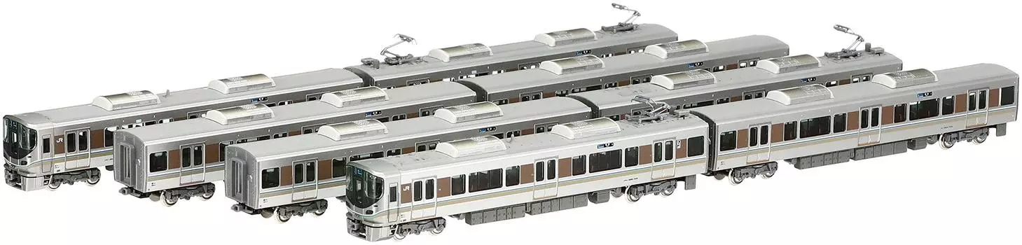 KATO N Gauge 225 Series 100s New Rapid Set Железнодорожная модель поезда 8-вагонная 10-1439 коричневый
