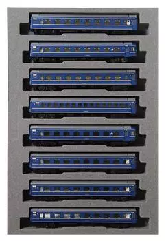 KATO N Gauge 24 Series Sleeper Express Asakaze Gold Belt Дополнительный набор Железнодорожная модель пассажирского вагона 8-вагонный 10-1178